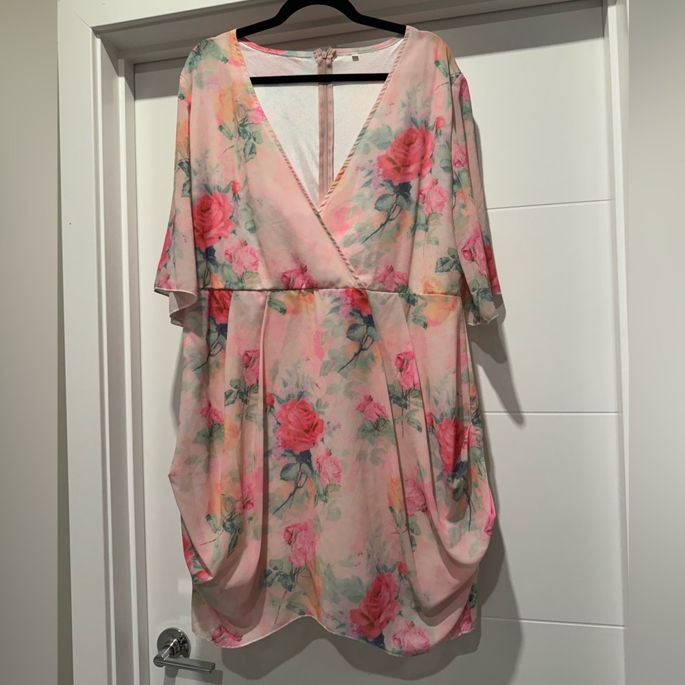 2X Floral Dress